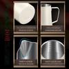 304 Stainless Steel Milk Frothing Pitcher with Spout - Thickened for Professional Latte Art