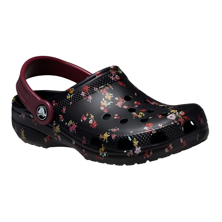Crocs Comfortable Breathable Versatile Childrens Sandals Kids Sandals Black Red 210354-0C4