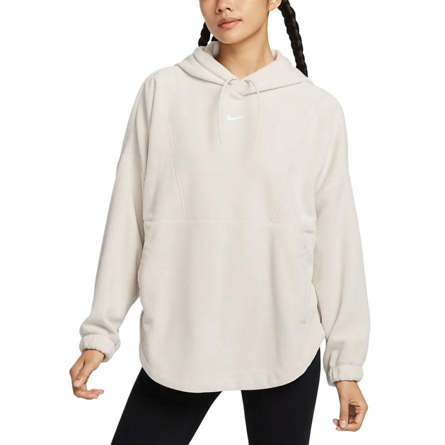 

Nike Therma-Fit One Oversized Pullover Fleece Hoodie Women Hoodies Light-Brown White FV8077-104 L