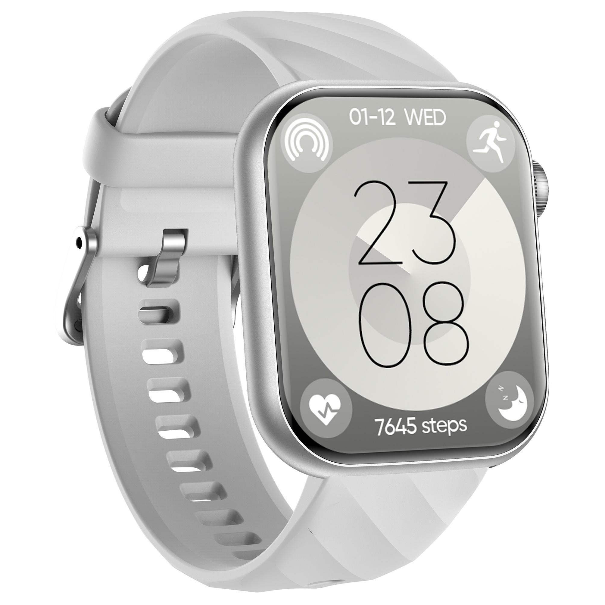 

Розумний годинник MT500 AMOLED Екран ЕКГ Монітор серцевого ритму Bluetooth-сумісний Браслет для дзвінків Silver