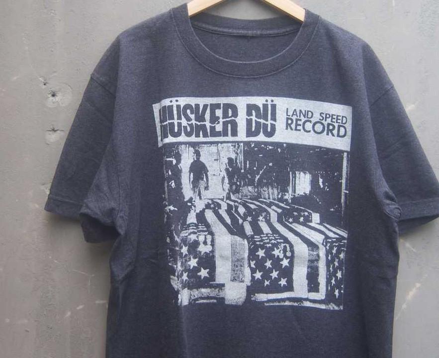 Husker Du Band Land Speed Records Shirt Classic Black Unisex S-5XL 1V0533 S