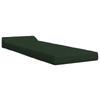 Folding Sofa Bed Dark Green 200 x 70 x 10 cm Fabric