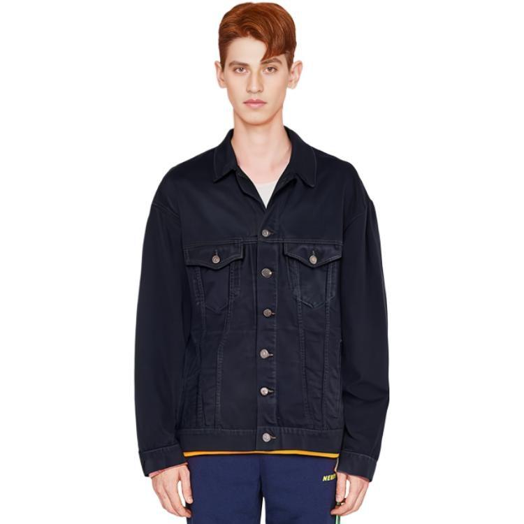 Balenciaga FW22 Denim Jacket Regular Fit Men's Black 732230TNW541129