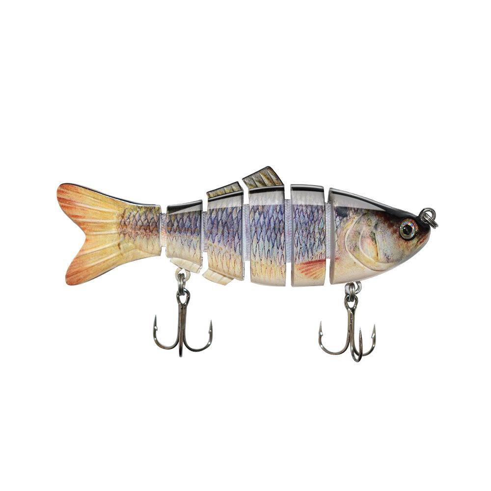 1Pcs 10cm/17g 6 Sections Multi Jointed Minnow Fishing Lures Swimbait Pike Lure Floating Artificial Hard Bait