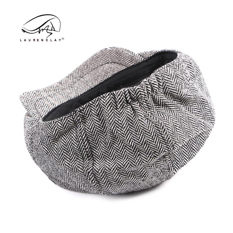 Men's & Women's Retro Plaid Octagonal Cap - British Style Duckbill Beret for Spring & Autumn