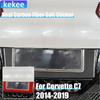 Real Carbon Fiber Car Accessories Rear License Plate Frame Trim Cover Soft Sticker For Corvette C7 LT1 Z06 ZR1 LT5 2014-
