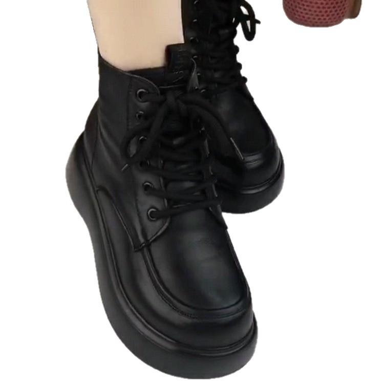 Women's Lightweight Comfortable Cold Warm Padded Snow Boots Non-slip Wear Outdoor Leisure Sports Martin Cotton Boots