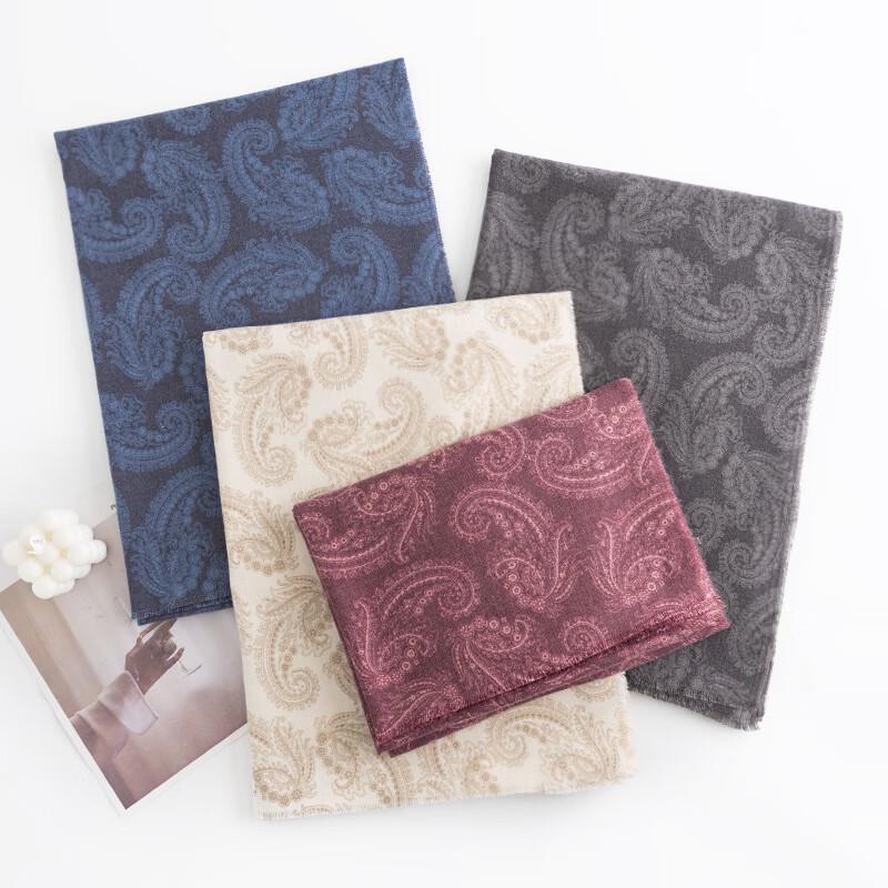 Three Dolphins Retro Paisley Tassel Scarf Shawl