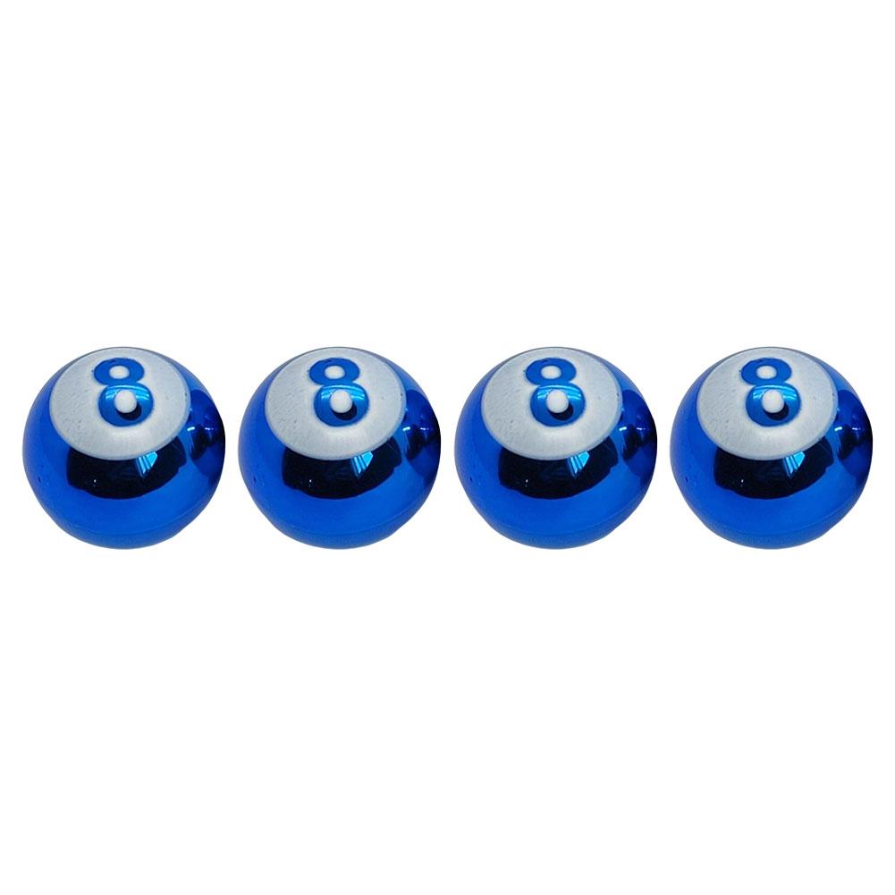4pcs Car Wheel Tire Valve Core Cap Creative Billiards Car 8 Motorcycle Wheel Cover Bike Accessories Truck Dust SUV T5W9