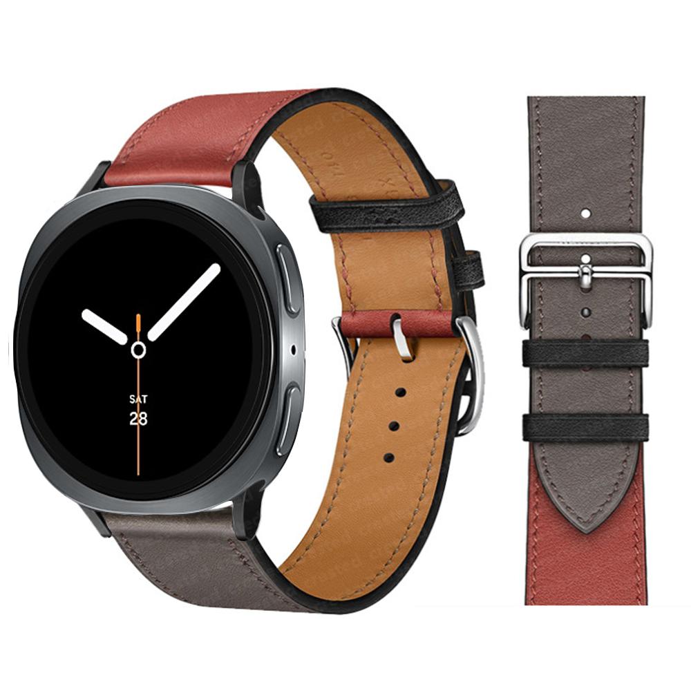 Exquisite leather band For Samsung Galaxy Watch 8 strap 40mm 44mm metal buckle Bracelet correa Galaxy Watch 8 classic 46mm bands