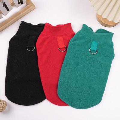 Neuer europäischer und amerikanischer Hunde-Hoodie: Gemütlicher Herbst/Winter Fleece-Pullover mit Leine
