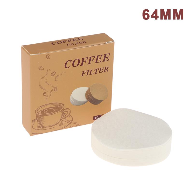 100Pcs Coffee Filter Paper Espresso Paper Filters 54/56/60/62/64/68MM Puck Screen For Portafilter Machine Tools