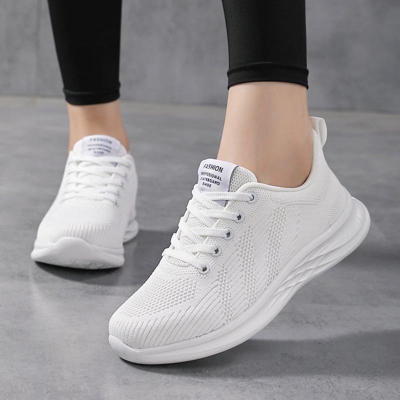 Кроссовки Fly-knit для женщин больших размеров повседневная обувь 42 чёрный — фото 10