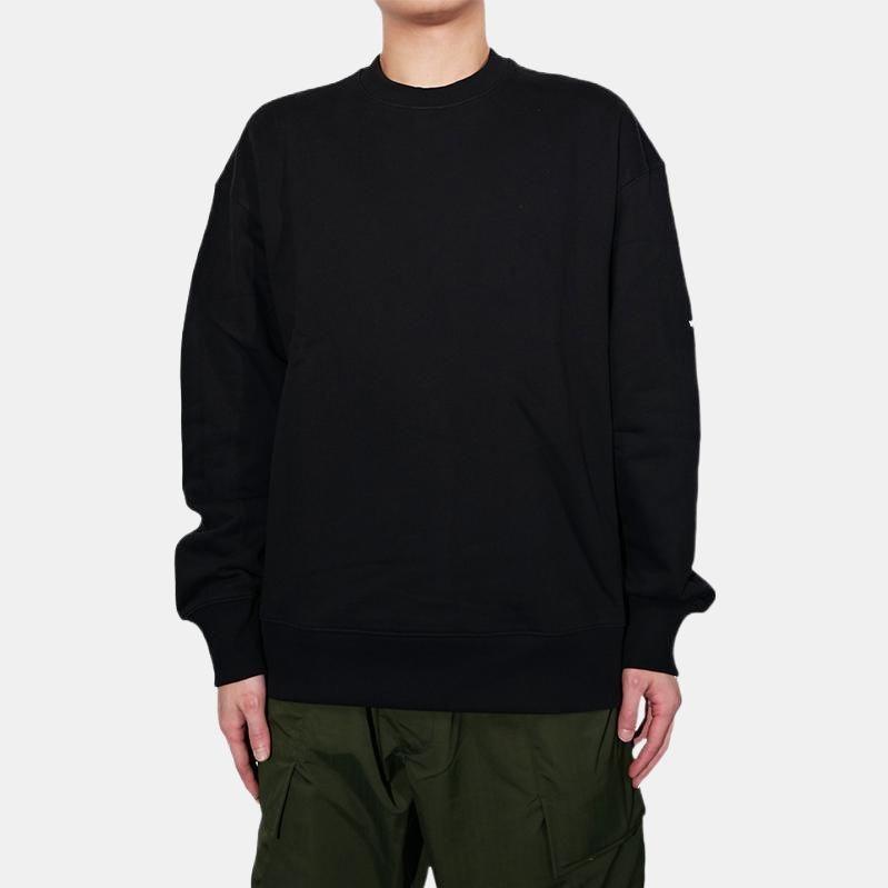 Y-3 logo print crew neck sweatshirt Men's H44783
