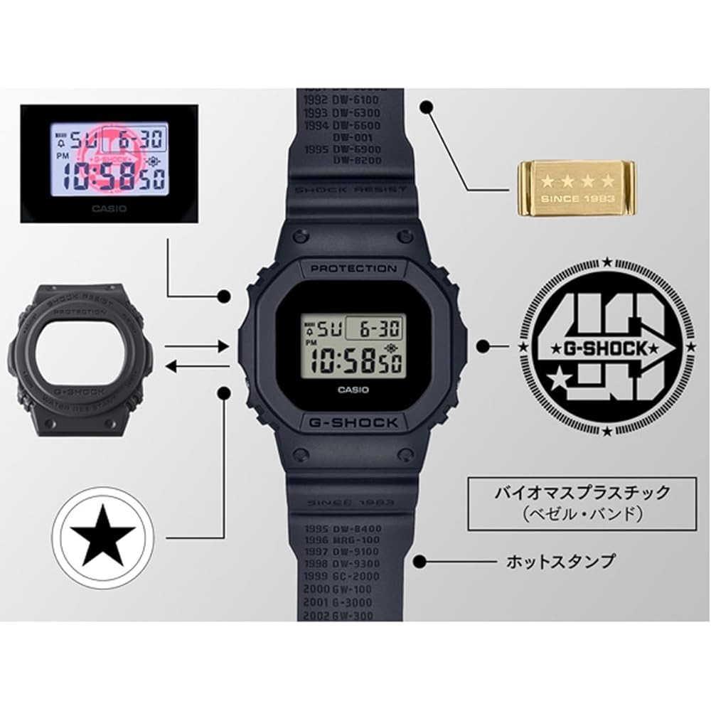 Casio G-Shock DWE-5657RE-1 Men's Watch Black Analog Digital Waterproof