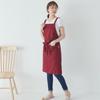 Cotton Household Waterproof Apron Hanging Neck Unisex Work Apron Durable Kitchen Apron  Coffee Shop