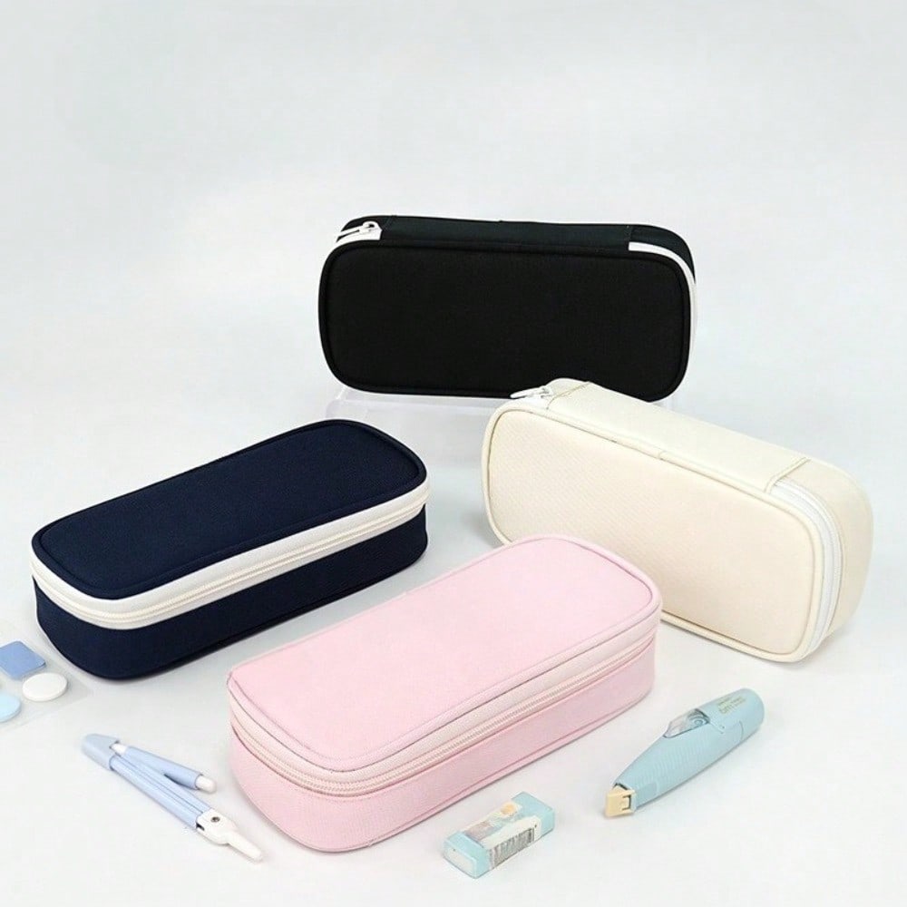 Multifunctional Large-capacity Simple Wind Pencil Case Stationery Case Unisex Pencil Case