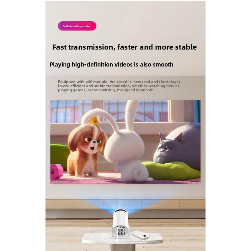 Projector Home daytime wall 1080p projector Mini high definition intelligent barrel wifi projector