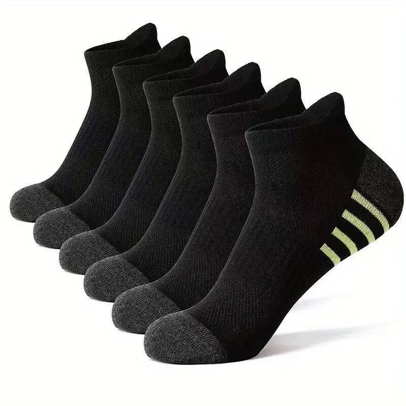12 Paar Herren Plus Size Sportsocken EU39-46 Atmungsaktiv Bequem Schwarz Weiß Freizeit Outdoor Kurze Socken für Herren