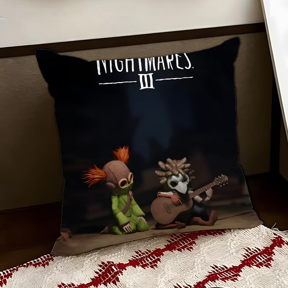 Little Anime NNightmares Cushion Cover Reversible Soft Durable Pillow Cover Home  Car MultiScene Use for Daily Comfort