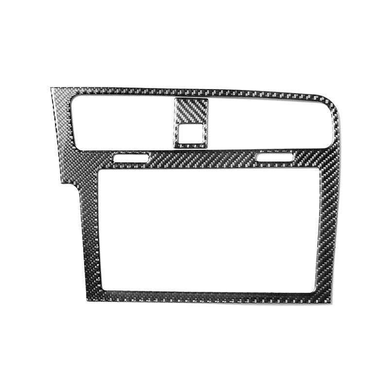 Black Car Interior Decoration Protection Carbon Fiber Sticker For Volkswagen VW Golf 7 MK 72014-2019 Auto Styling Accessories