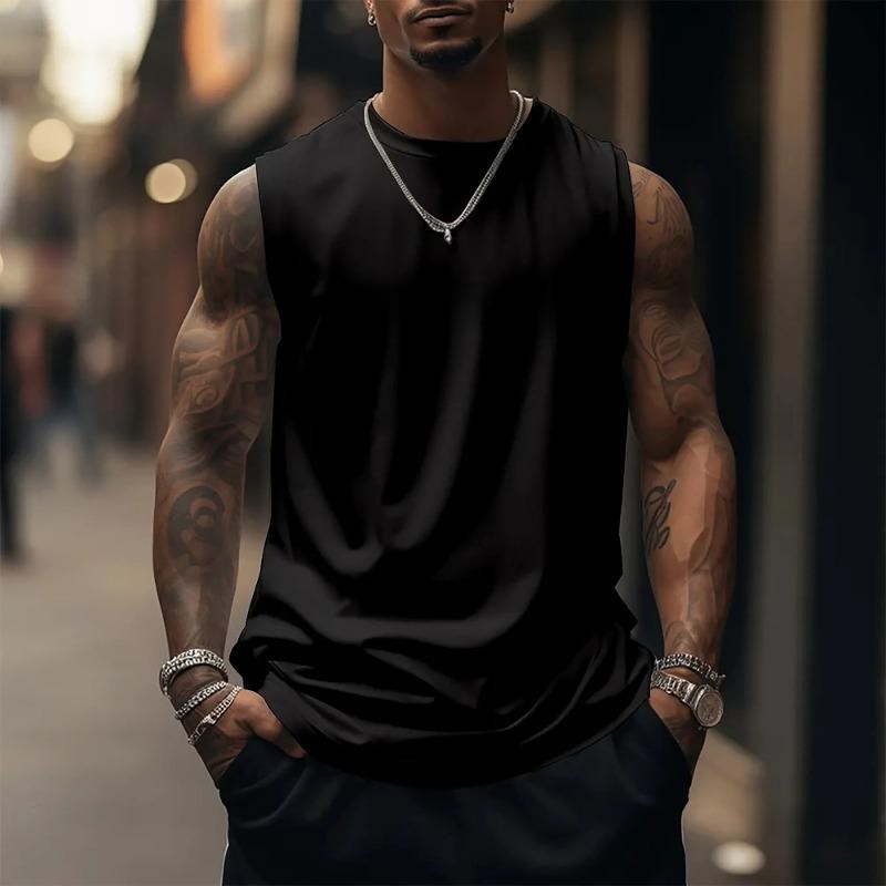 2025 One Piece Anime Luffy Peripheral Printed Pure Cotton Tank Top Gym Men's Loose Sports Summer Fashion Top