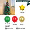 66pc/set Creative Christmas Tree Decoration Set  Green Balloon Tree Kit with Gold Star Topper - Perfect Festive Party Essentials