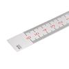 uxcell Center Measuring Ruler, Workbench Ruler, 60mm-0-60mm Measuring Range, Adhesive Tape, Aluminum, with Hole (From Center)