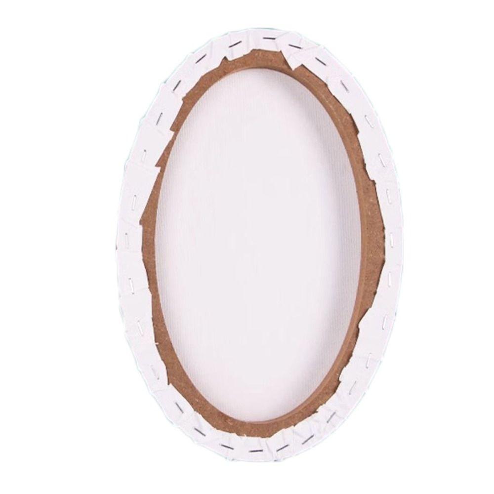 Cotton Oval Oil Canvas Blank Drawing Board Picture Frame Painting Board  Oil Paint
