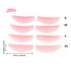 4 Paar Silikon Wimpernlifting Pads Wiederverwendbare Vertikal gestreifte Laminierungspads für 3D Wimpernverlängerung Lockenwickler Make-up Werkzeug
