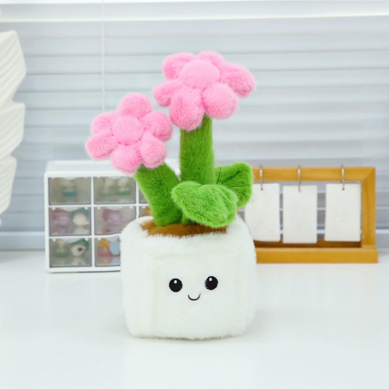 

Імітація мультяшних соняшників, тюльпанів, рослин у горщиках, плюшевих іграшок, орхідеї джентльмена, удачі на передньому плані, ляльок півонії 1 шт., 11,8 дюйма One Size