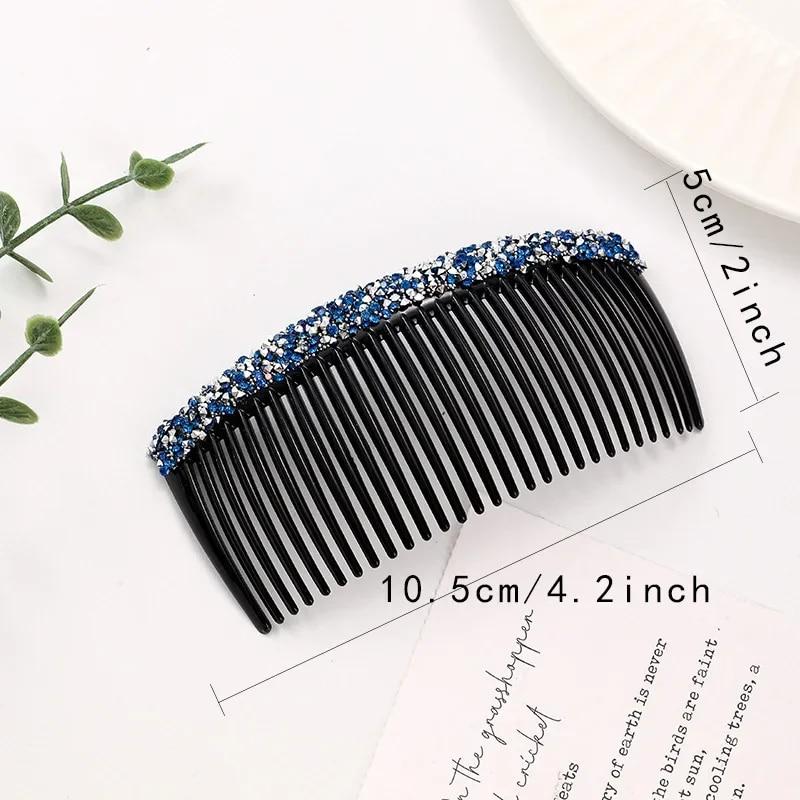 Rhinestones Hair Combs Crystal Bridal Hair Clips Hair Ornaments Handmade Fashion Jewelry Wedding Elegant Korean Accessories