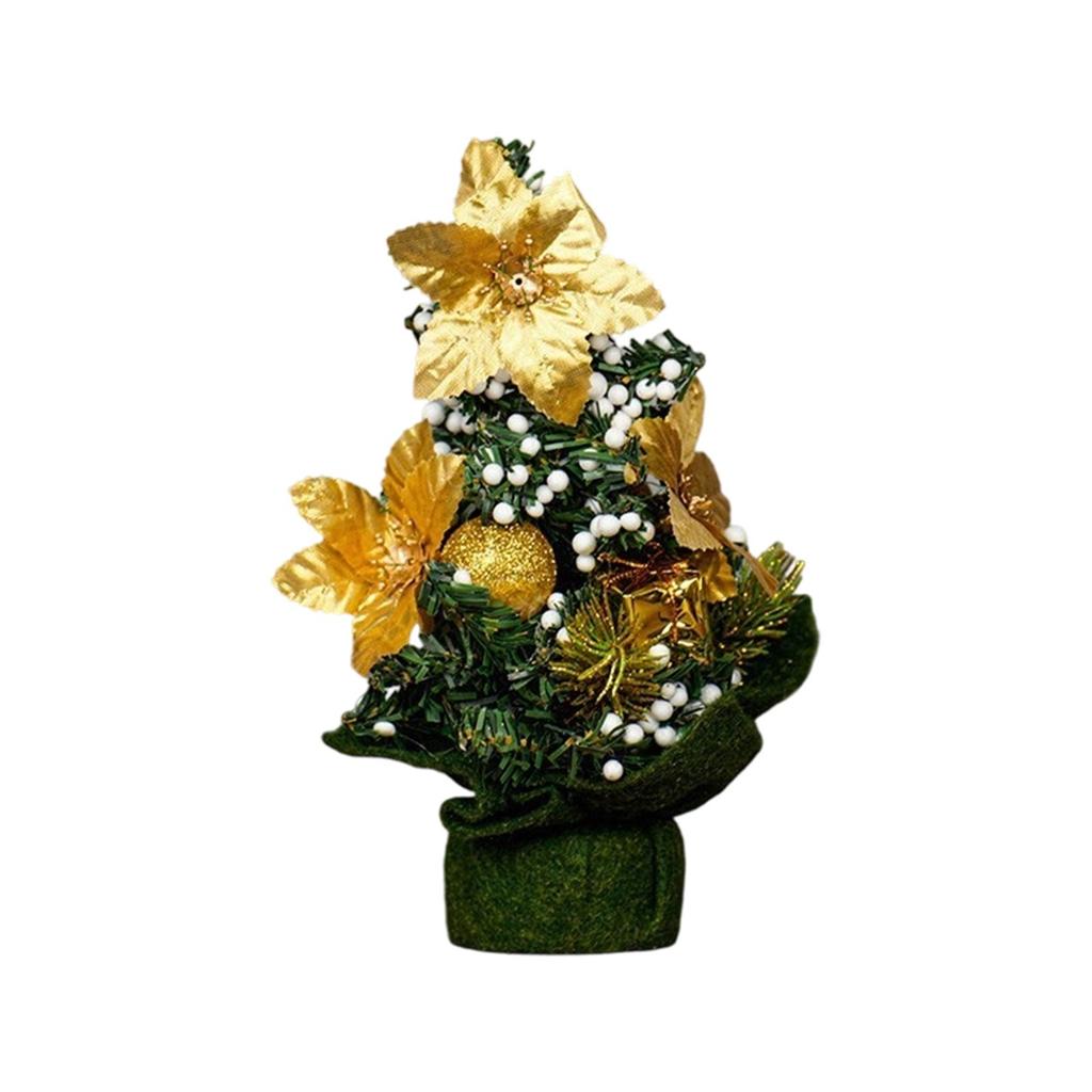 Christmas Tree Decorations Tabletop Desktop Ornament for Window Shelf Holiday Party Small Gift