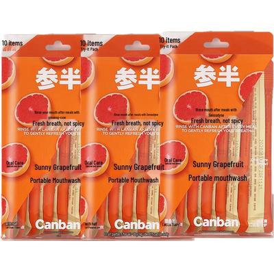 Sanban Portable Grapefruit Mouthwash Sachets