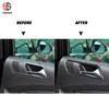 For VW Volkswagen Passat B6 2006-2011 Door Handle Frame Trim Cover Parts Soft Real Carbon Fiber Sticker Car Interior Accessories
