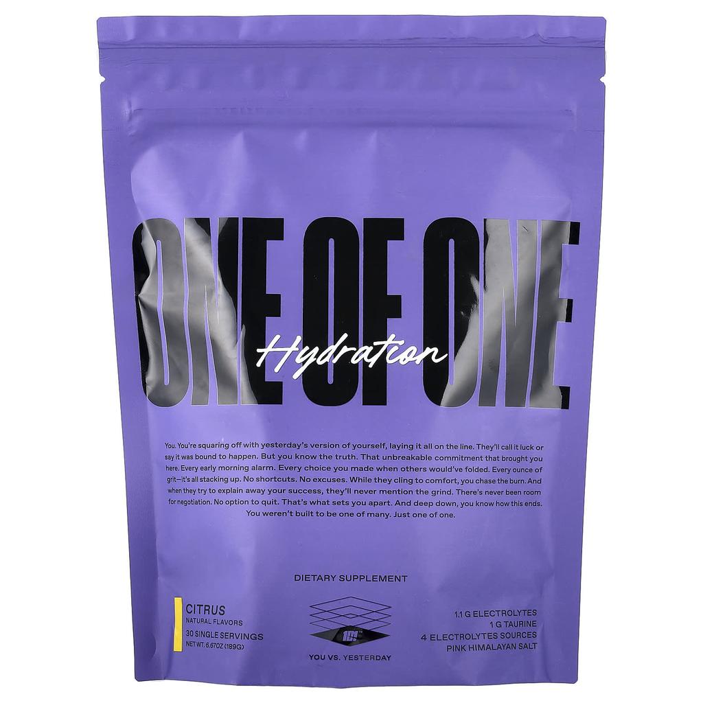 ONE OF ONE, Hydration, Citrus, 30 Packets, 189g (6.67oz)