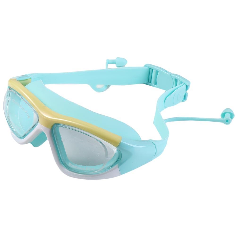 Sports Eyewear Earplug Silicone Anti-Fog UV Protection Waterproof Swimming Glasses Underwater Goggles Swim Goggles Swim Eyewear светло-синий