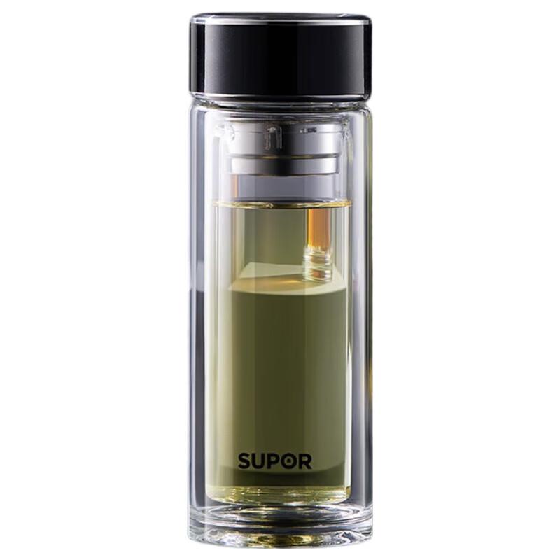SUPOR Double-Layer High Borosilicate Glass Tea Infuser Cup