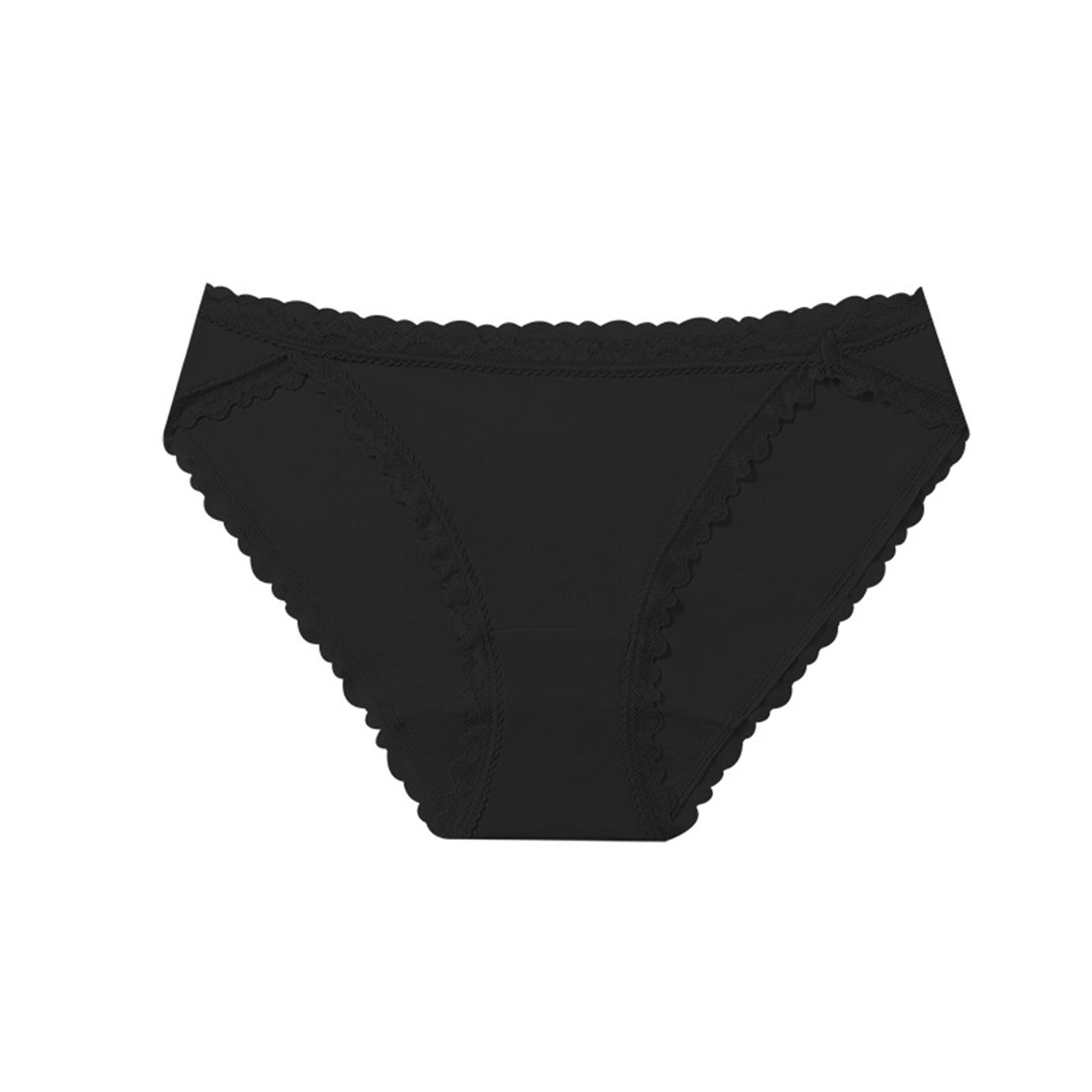 

Women s Large Lace Mid Waist Underwear L чорний