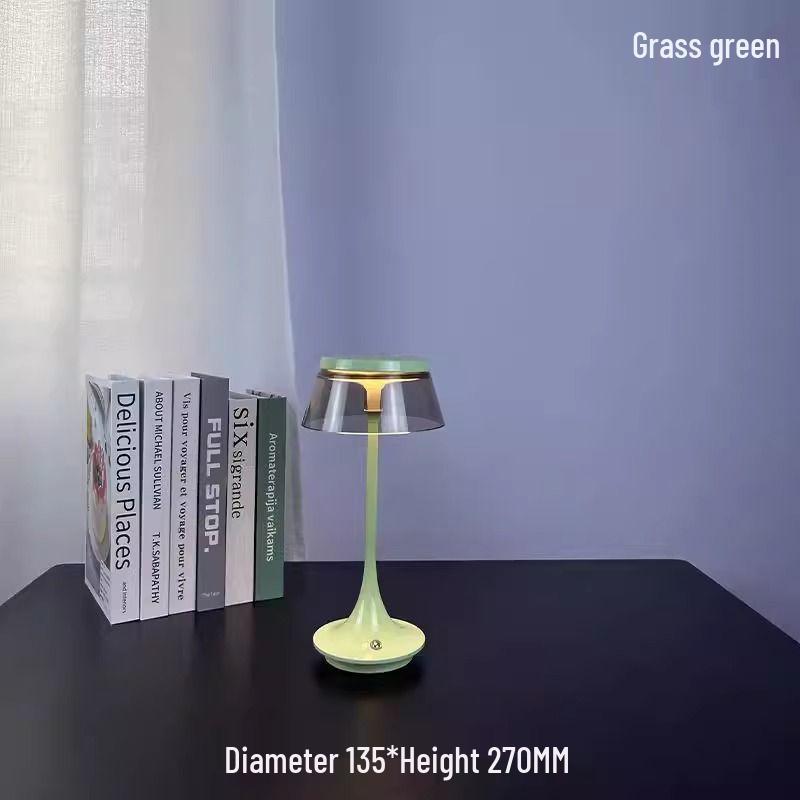 

Rechargeable Desk Lamp with Stepless Dimming, Tray, and Type-C Interface - Eye Protection, Light Luxury Style