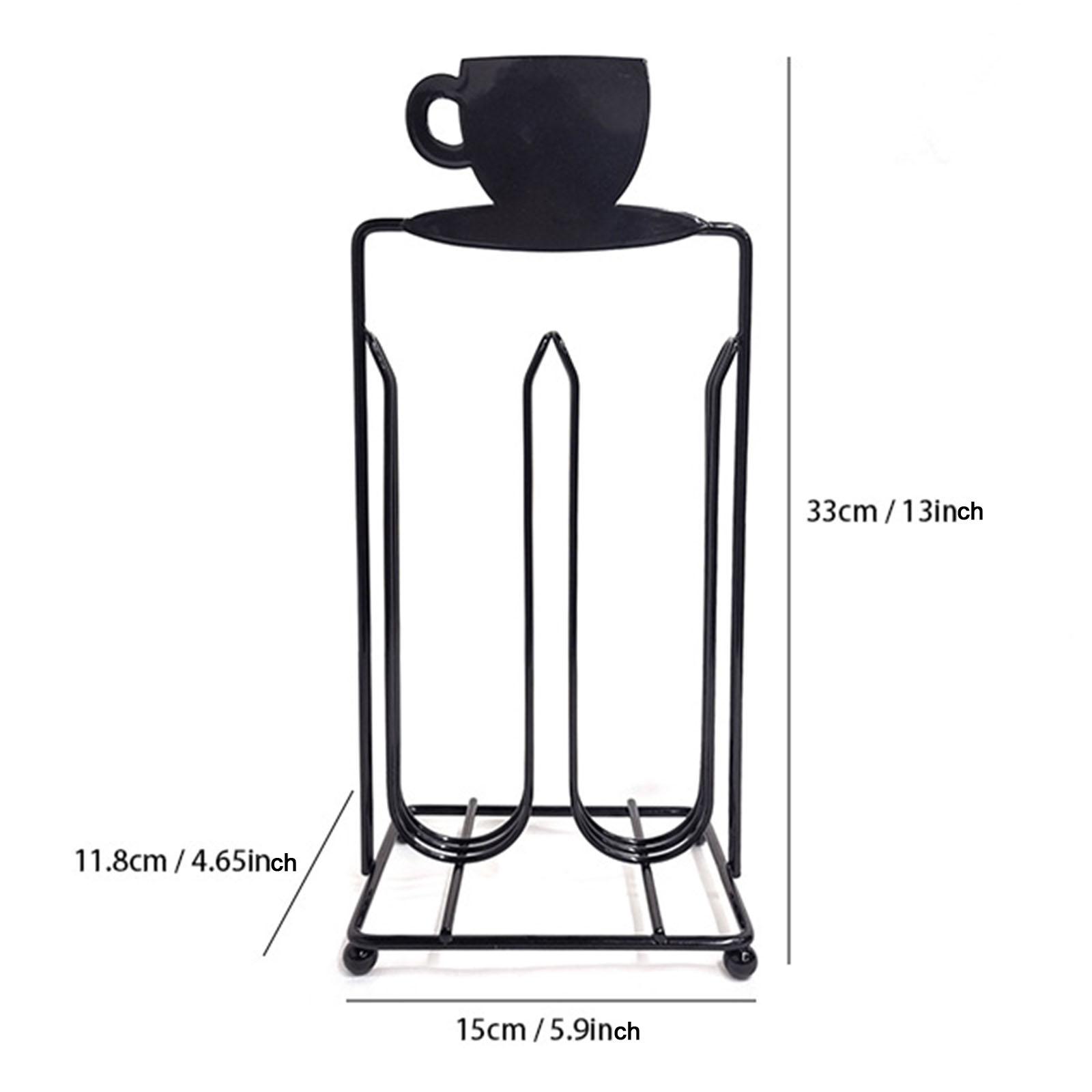 Iron Coffee Capsules Pod Holder Rack Tower Coffee Pod Holder Rack for Nespresso Pods Coffee Bar 40 Capsules Cafe Can Hold