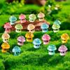 Miniature Luminous Resin Animal Ornaments: Cartoon Desktop & Car Decorations