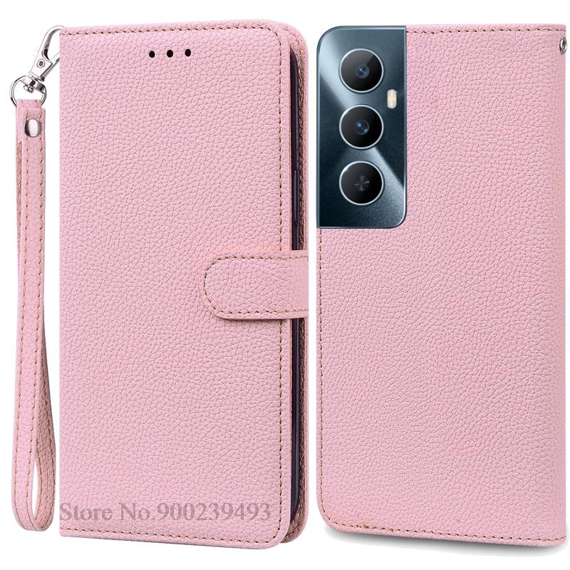Per Realme C65 Custodia Portafoglio in Pelle con Patta Custodia per Telefono Per Realme C65 4G Coque Fundas Per Oppo Realme C65 Custodia per Telefono