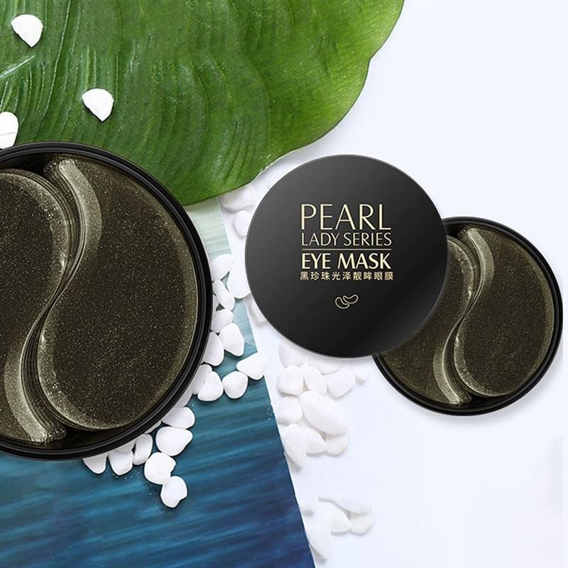 60 Tablets / Box ~ Black Pearl Collagen Mask Natural Moisturizing Gel Dark Circles Remove Moisturizing Cream To Improve Eye Bags Dark Circles Eye Mask