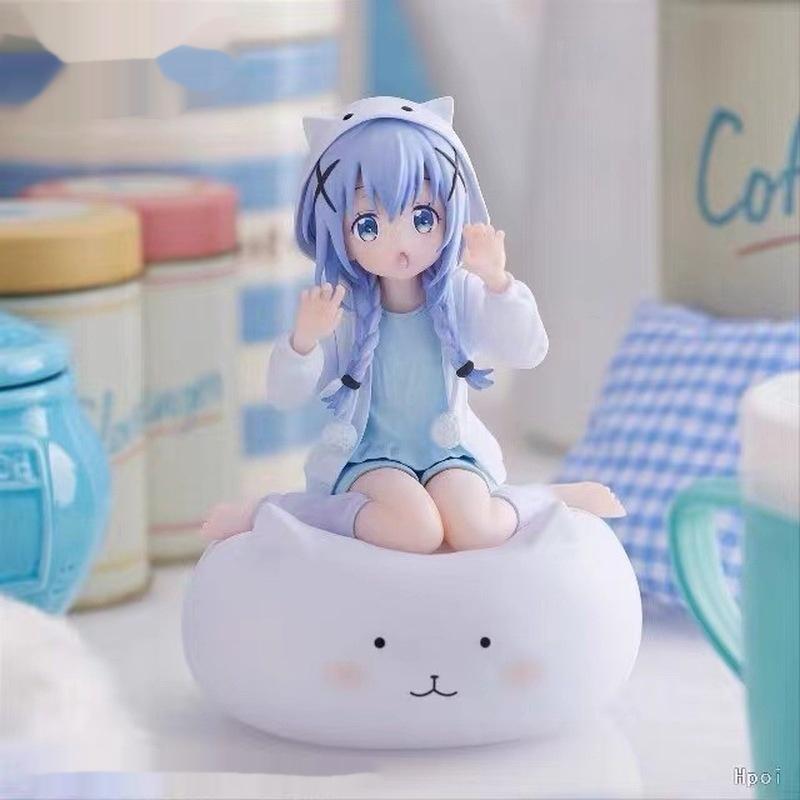 Products New Would You Like Some Rabbits Today A Series Of Cute Hand-Held Sitting Posture Kafuu Chino Ornaments Collection Toys