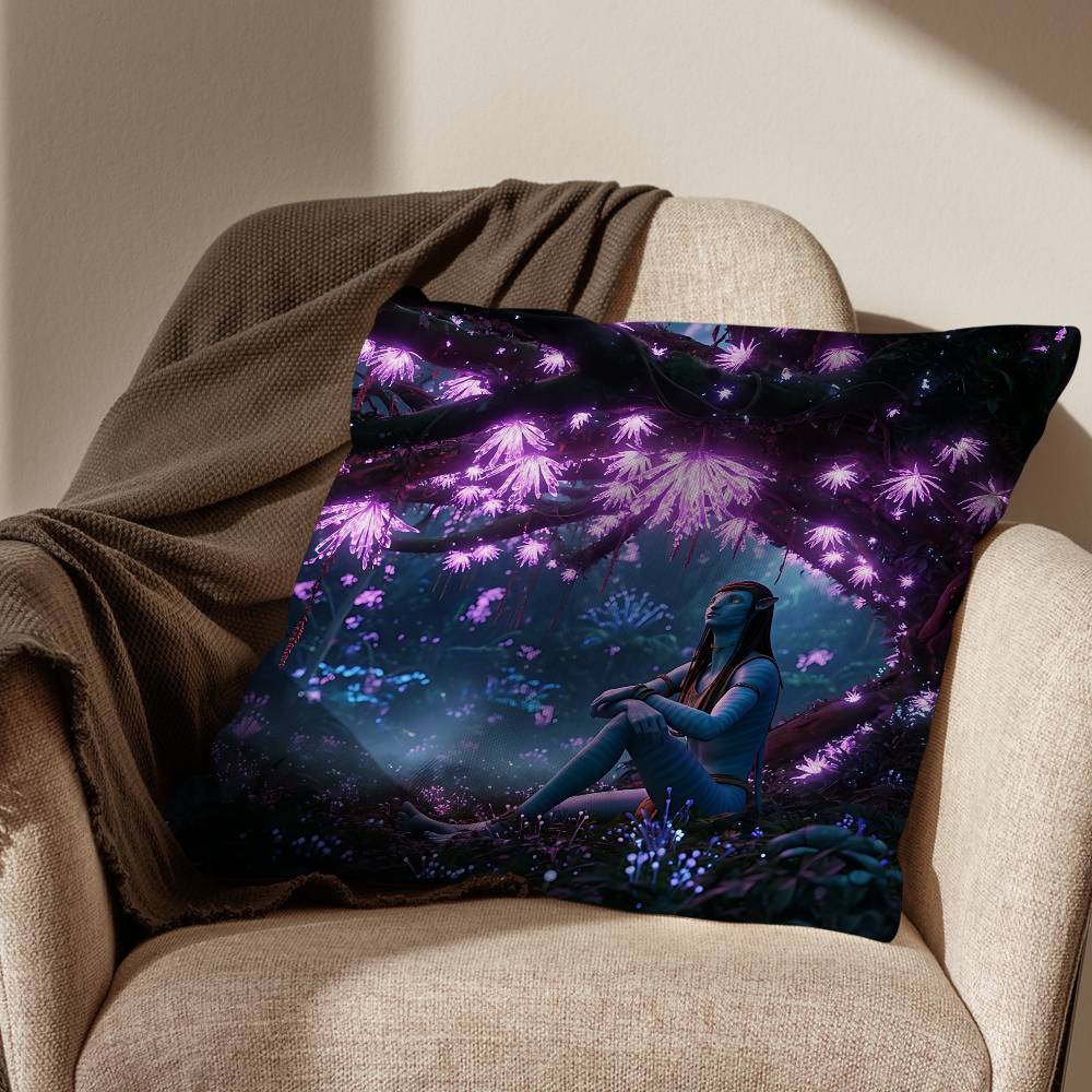 movie bule Avatar Pillow Case Sofa Living Room Bedroom Headboard Backrest Cushion Square Cushion Nap Time
