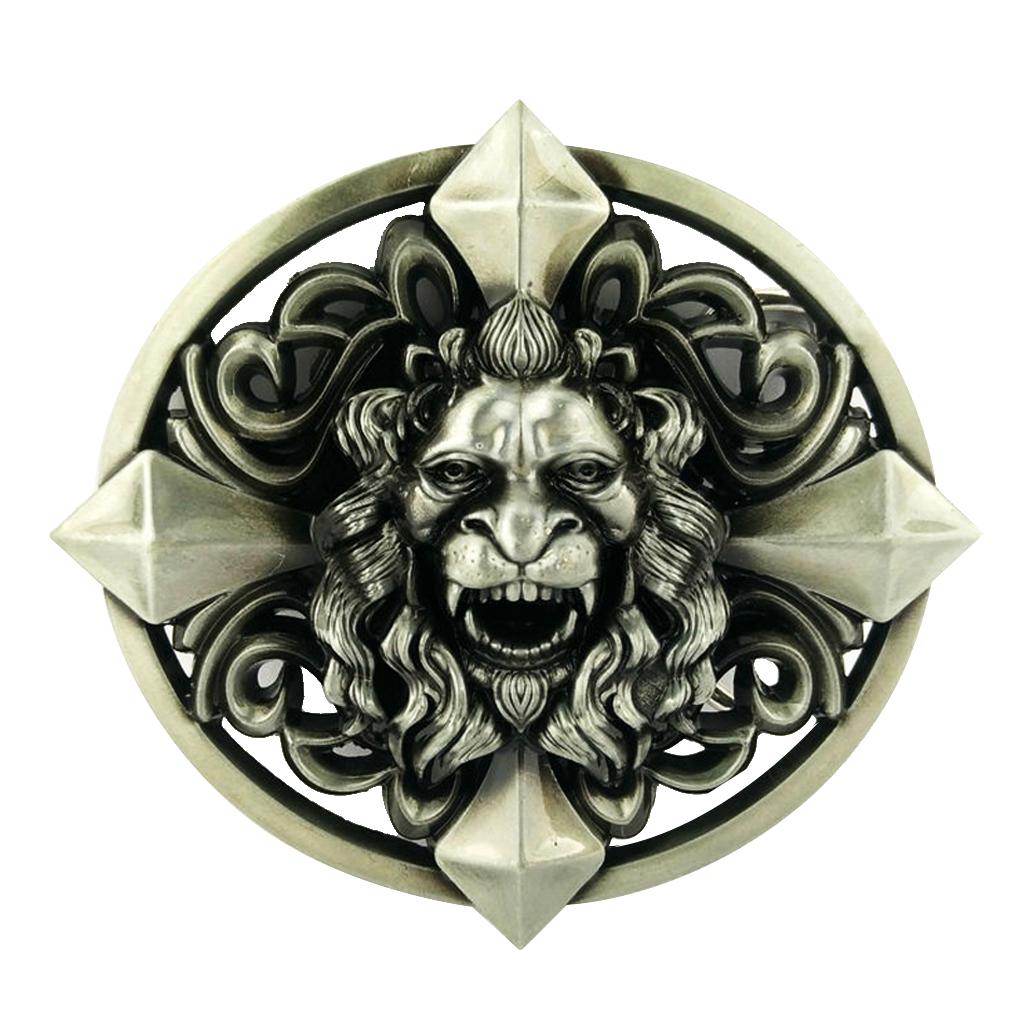 Rodeo Western 3D Lion Head Belt Buckle Novelty Indian Cowboys Jeans Buckle