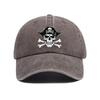 Pirate Skull Cross Swords Baseball Cap Adjustable Outdoor Polyester Graphic Cap Unisex Casual Hat