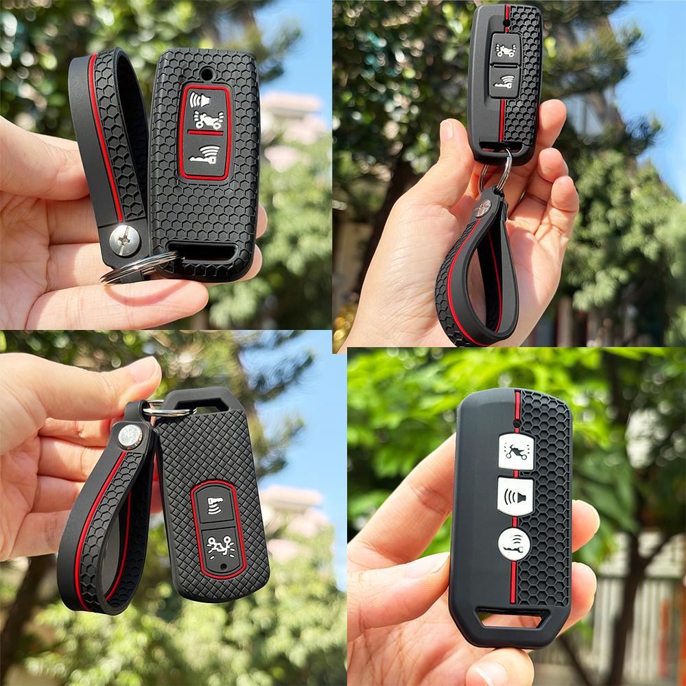 Keychain Silicone For Honda Pcx 160 125 Vision Sh350 Switch Adv Wrench 350 Sh350I Forza 250 125 300 750 Xadv Key Shell Cover
