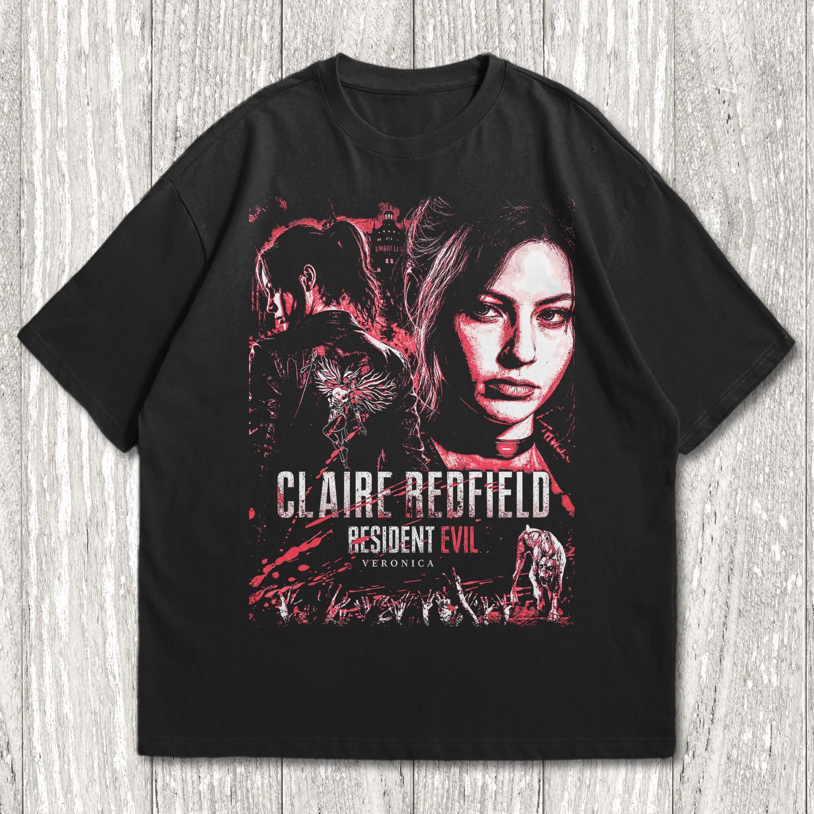 Resident Evil Veronica Vintage T-Shirt, Resident Evil Unisex T-Shirt, Claire Redfield Shirt, Code: Veronica Tee, Resident Evil Biohazard M